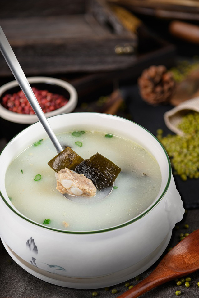 Kelp w.Spare Ribs Soup at Chef Tan, Chinese Restaurant in Rockville