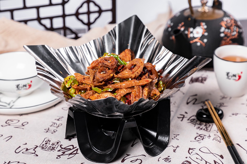 Sauteed Pig’s Intestines at Chef Tan, Chinese Restaurant in Rockville